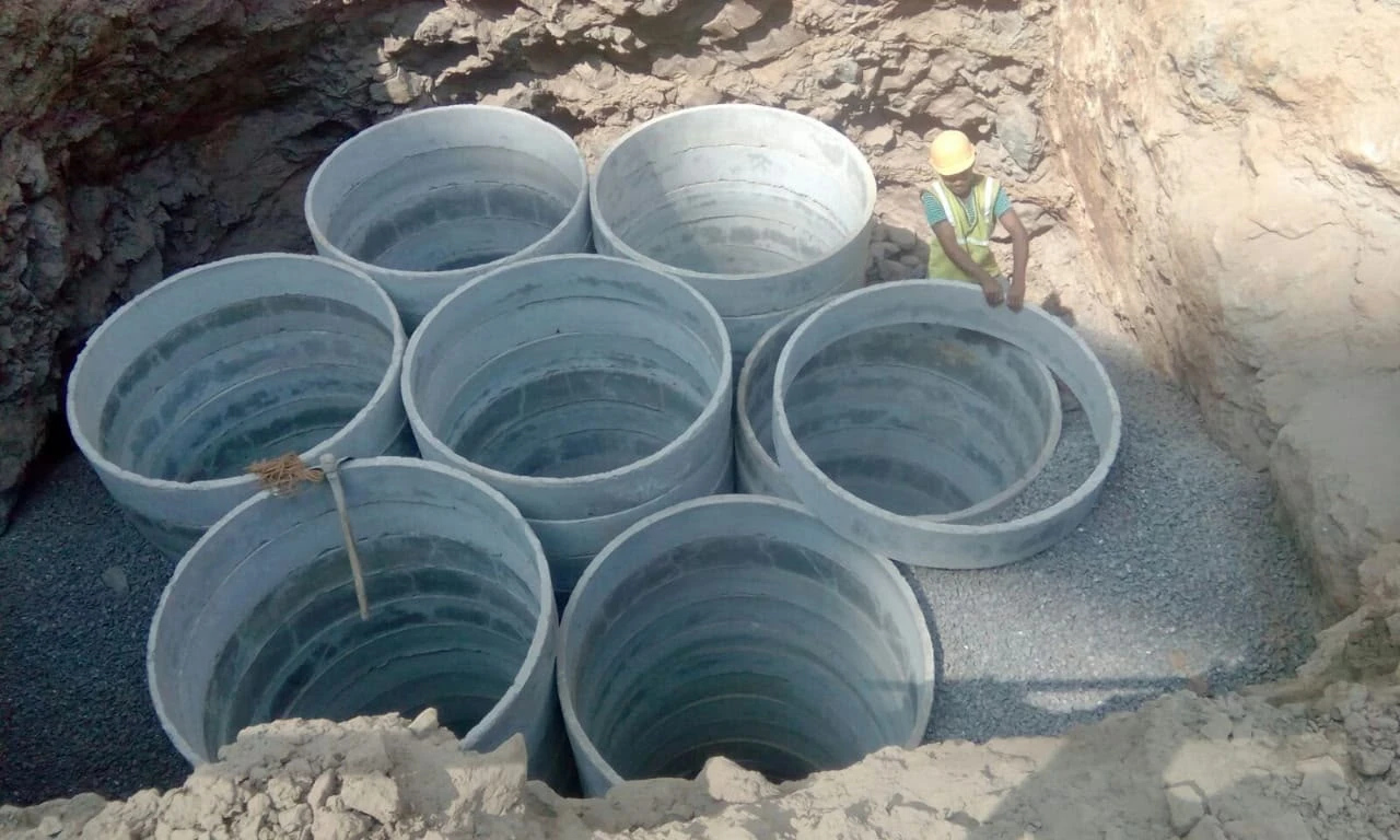 Sshashvat rainwater harvesting installation, project view 3
